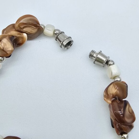 Vintage Puka Shell Bracelet 7" | Handmade - Picture 9 of 13